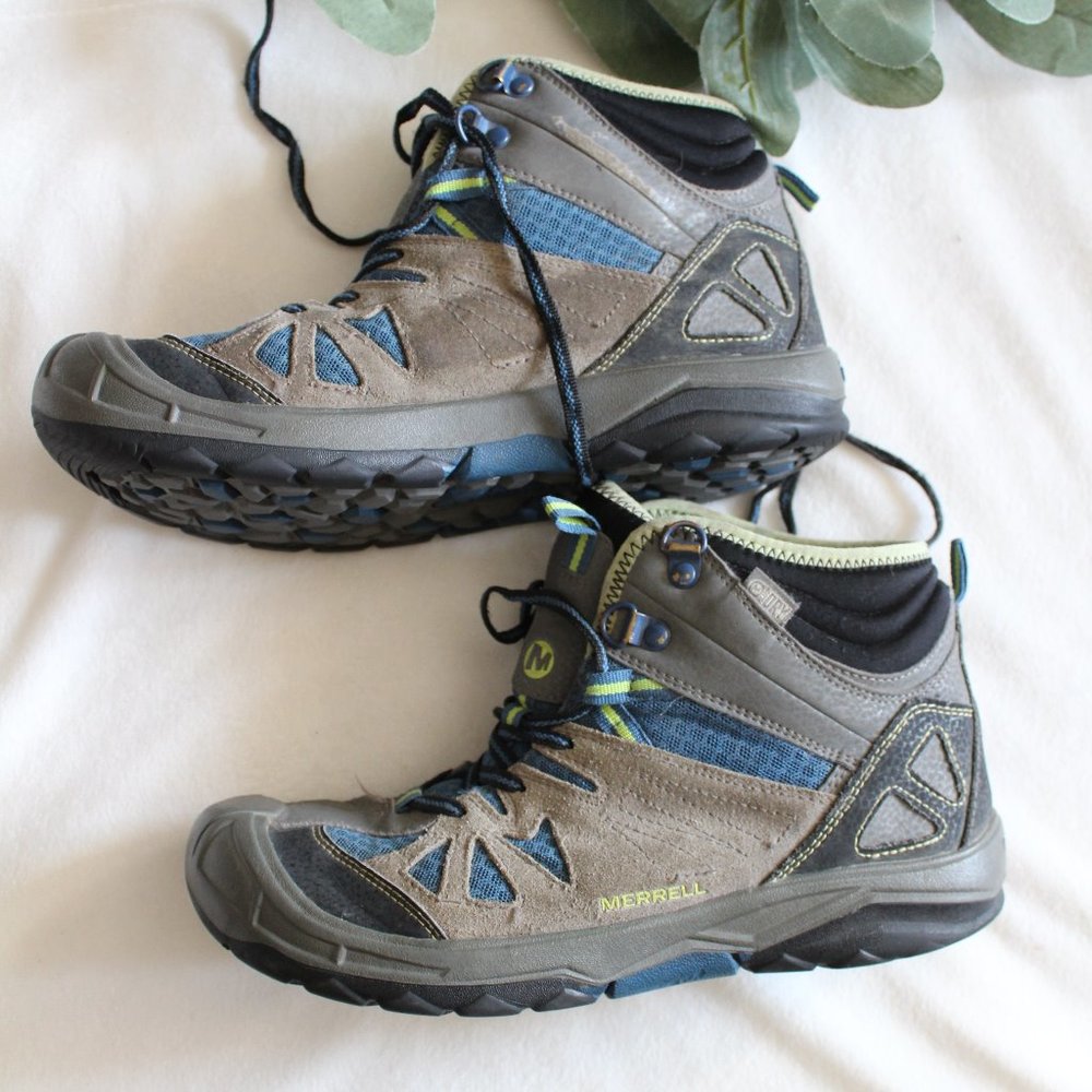 MERRELL Boys Capra Mid Waterproof Hiking Boots